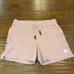 Young LA Los Angeles Drawstring Sweat Shorts Active Casual Pink mauve Size L